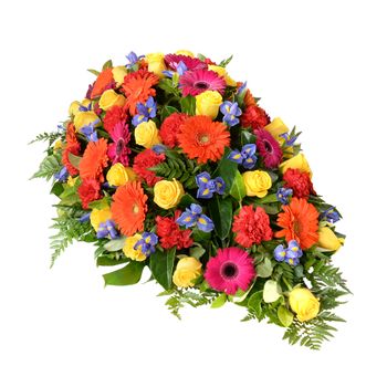 Mixed Seasonal Casket Premium Flowers
