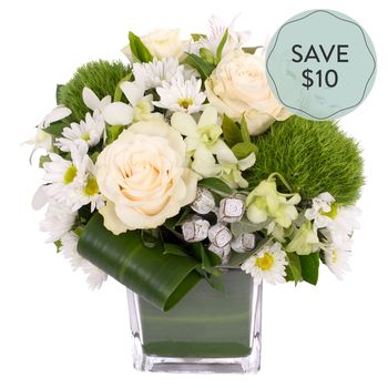 Classic Low Vase Arrangement Special Flowers