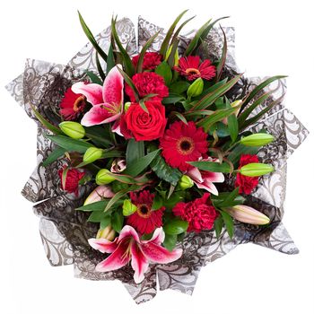 Dazzling Bouquet in Vase Flowers