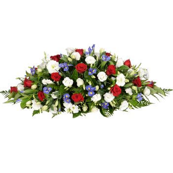 Red, White and Blue Standard Flowers