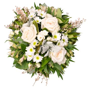 White Elegance Hatbox - Petite Flowers